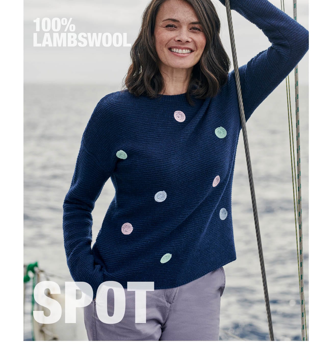 Textured Spot Sweater