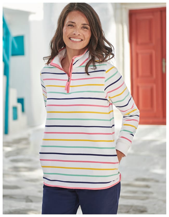 Organic Cotton Half Zip Sweatshirt