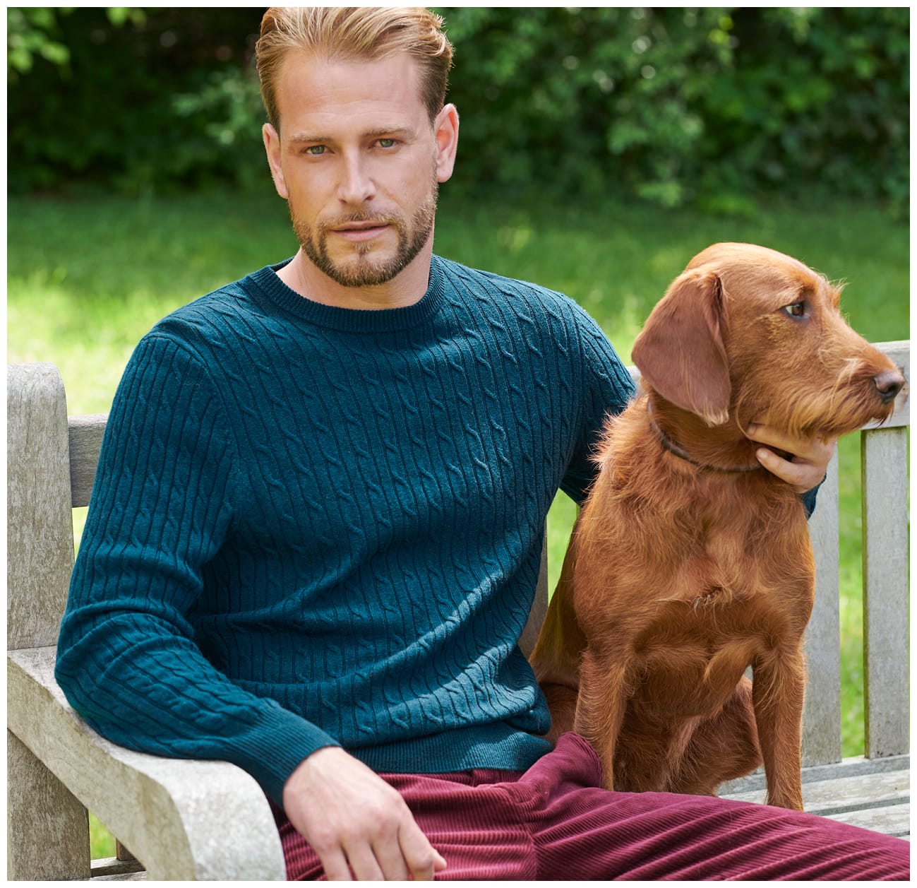 Cashmere and Merino Cable Sweater