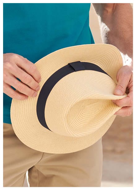 Mens Straw Panama