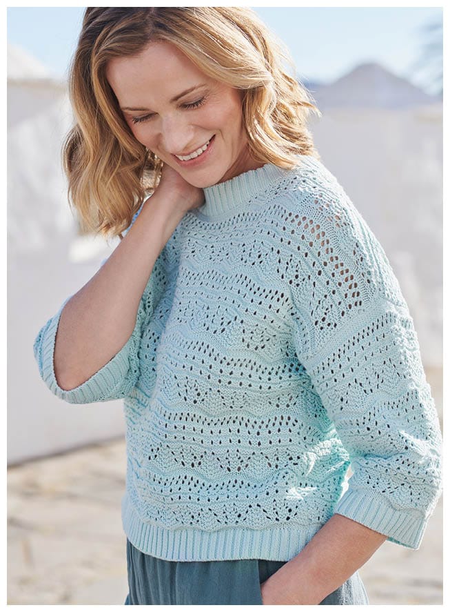 Crochet Pointelle Jumper