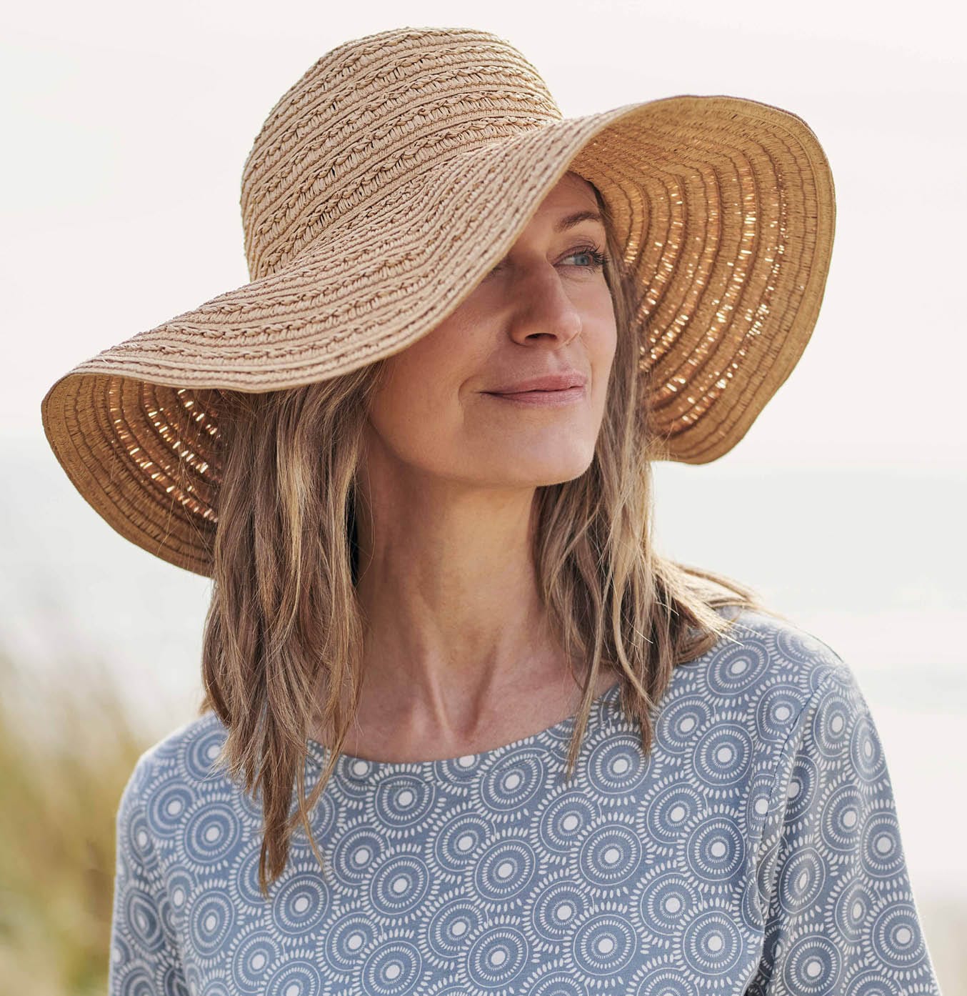 Braided Floppy Straw Hat