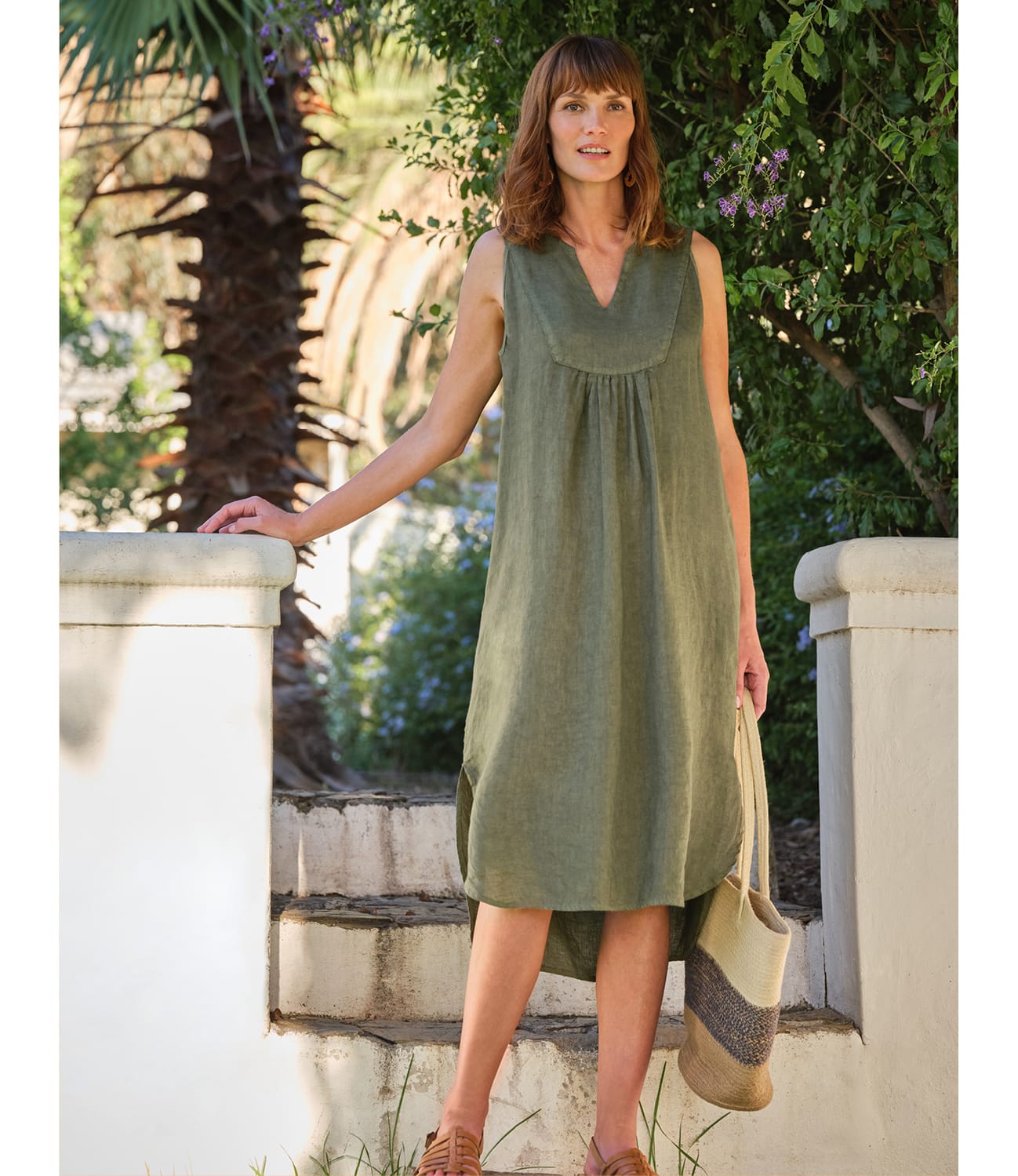 Relaxed Open Collar Dress