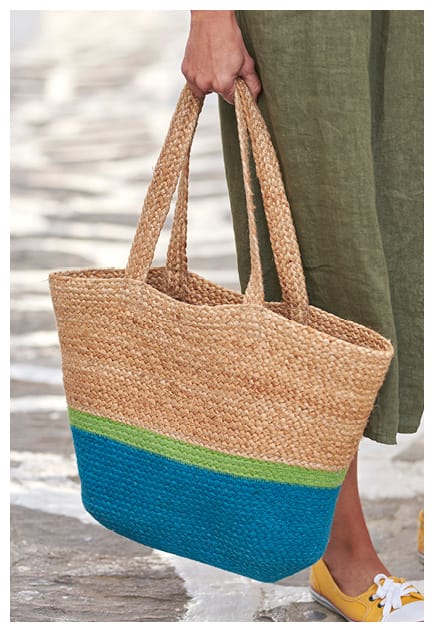 Two Tone Jute Bag