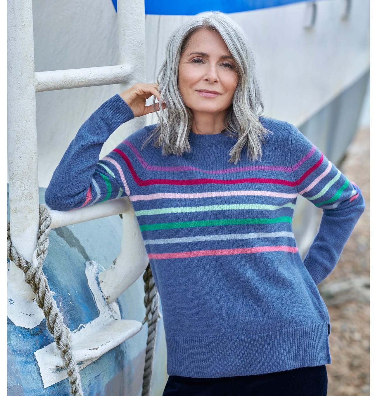 Multi Color Stripe Sweater