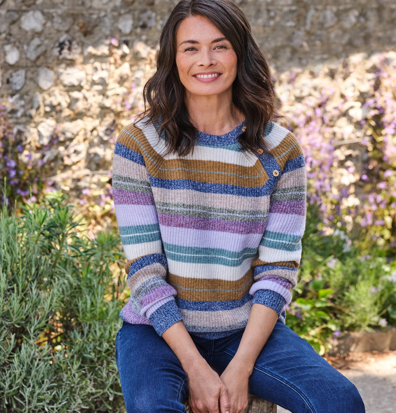 Marled Stripe Sweater