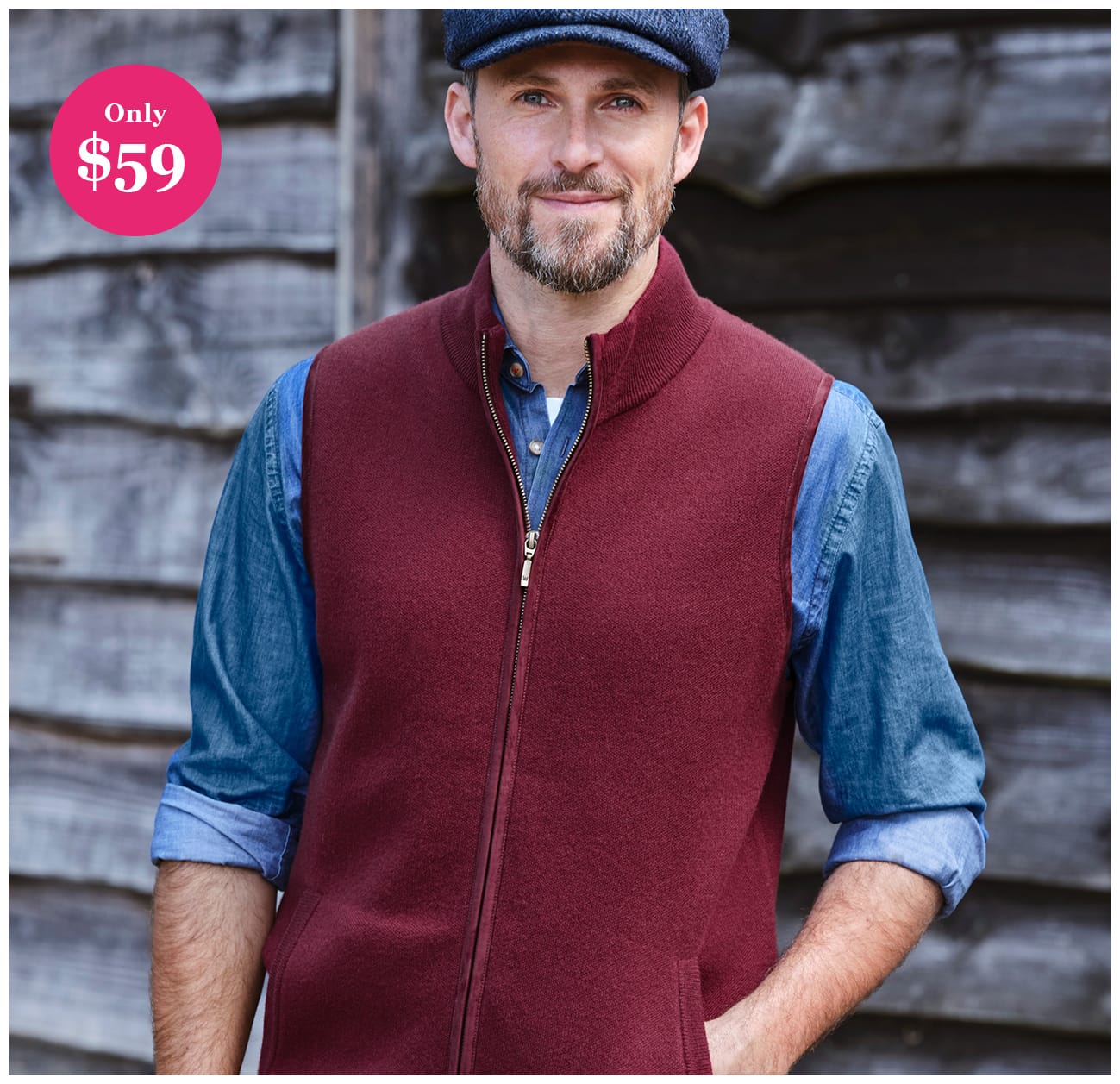 Premium Milano Full Zip Vest