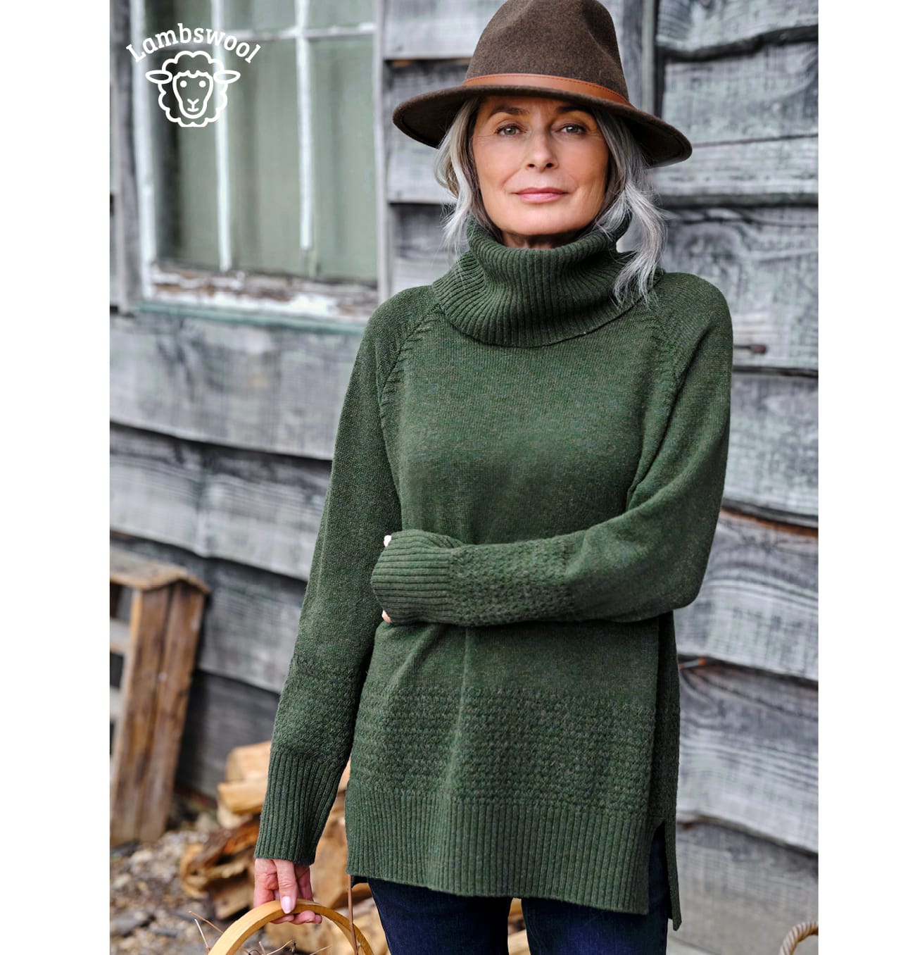 Detachable Neck Boxy Sweater