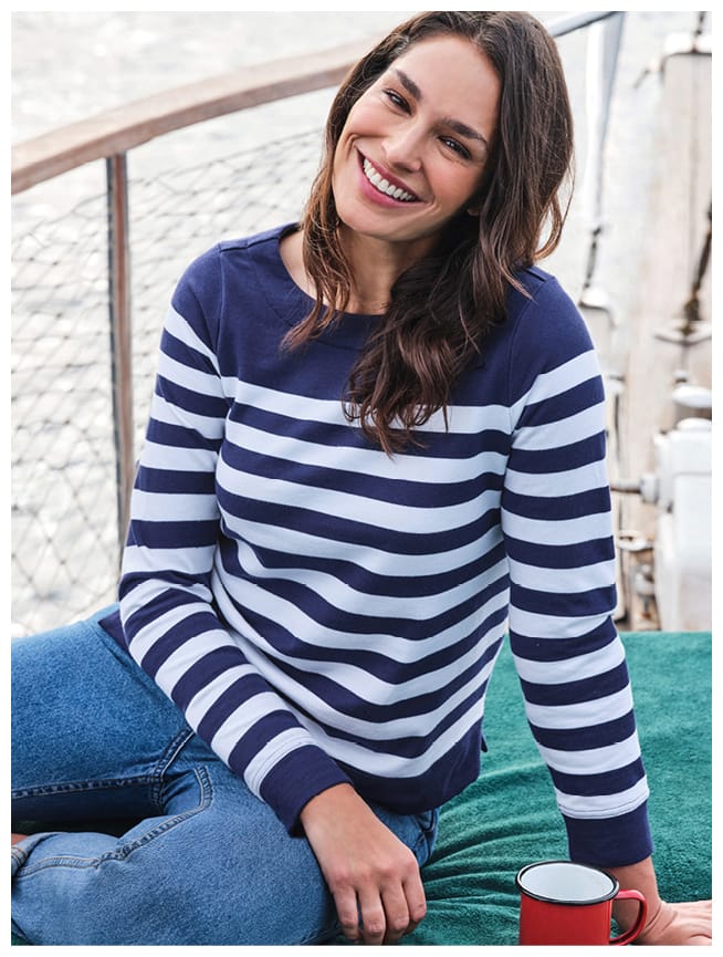 Split Hem Button Back Sweatshirt