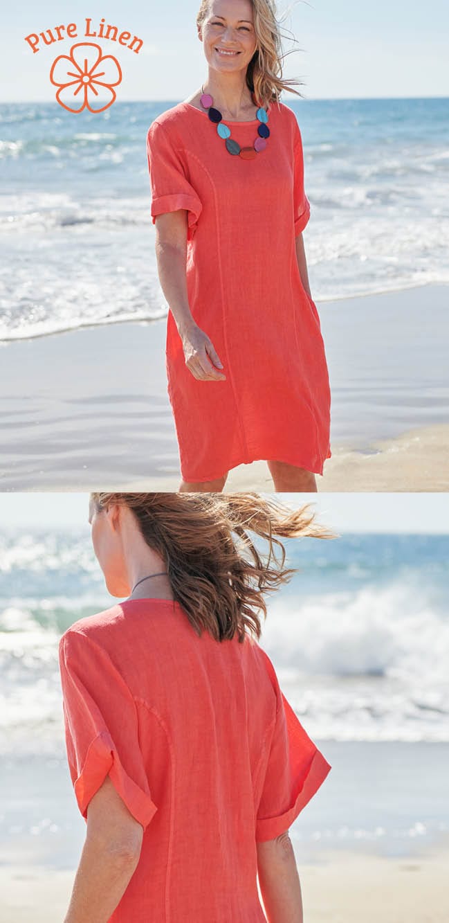 Linen Shift Dress