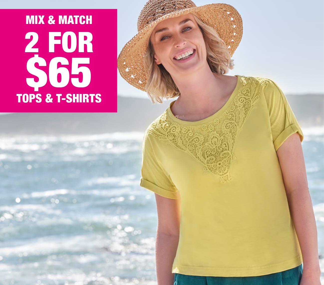 2 for $65 on your Favorite Tops and T-Shirts