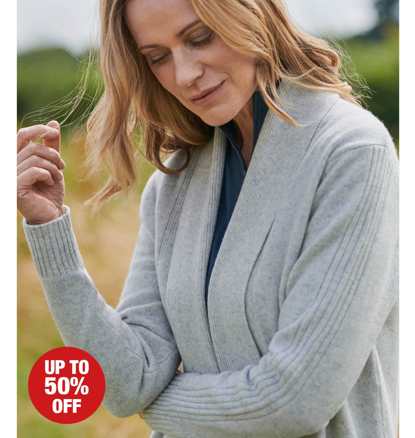 Shawl Collar Cardi With Rib Detail