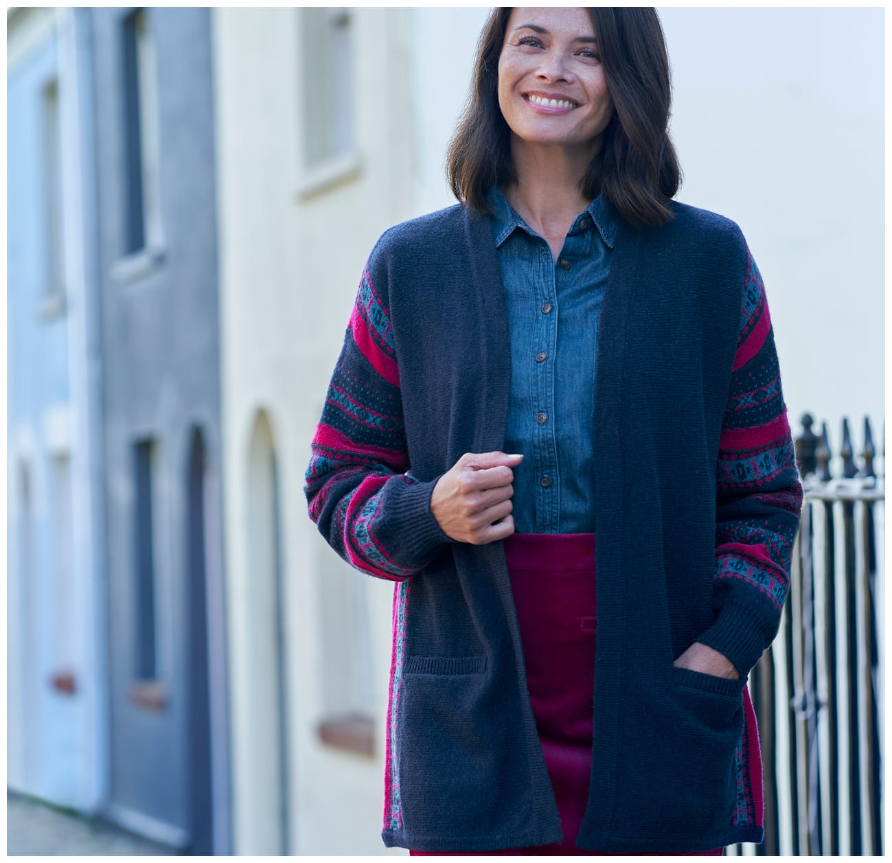 Fairisle Open Cardigan