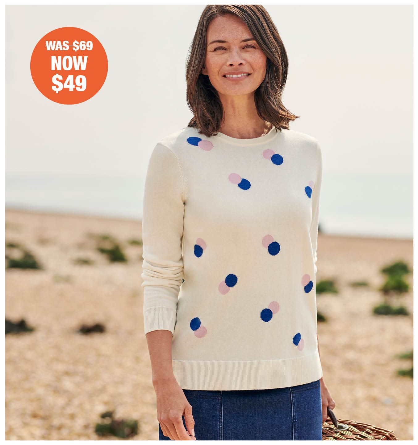 Organic Cotton Spot Sweater