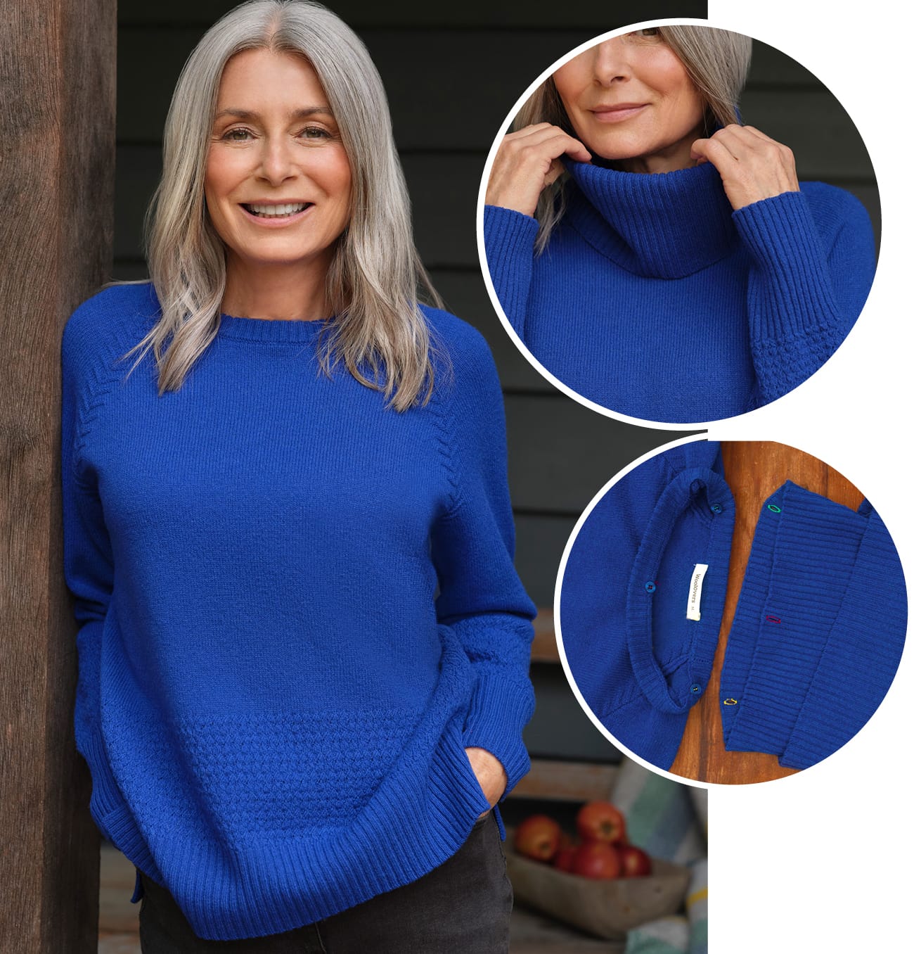 Detachable Neck Boxy Sweater