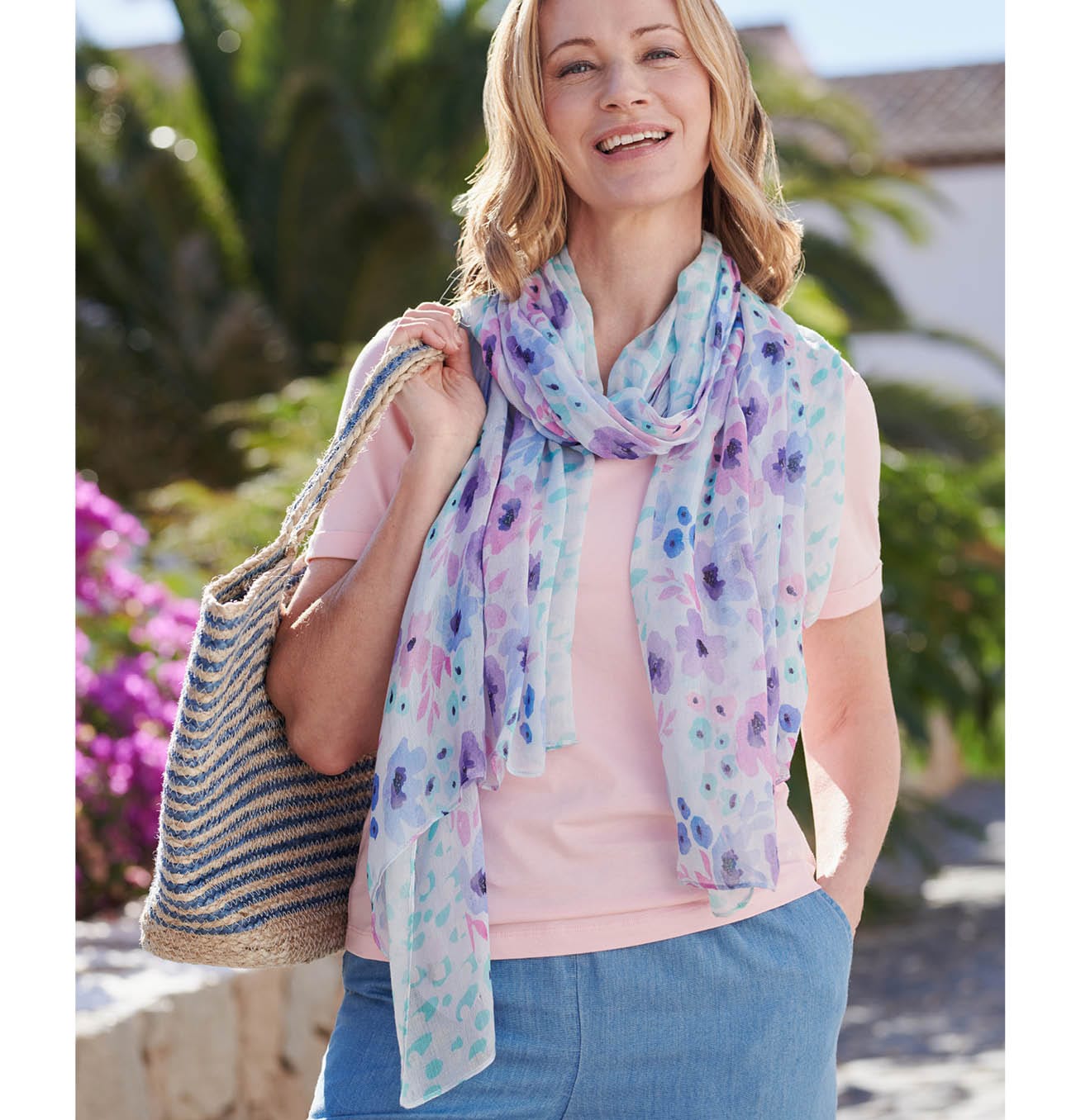 Sundae Sunday Lightweight Printed Scarf