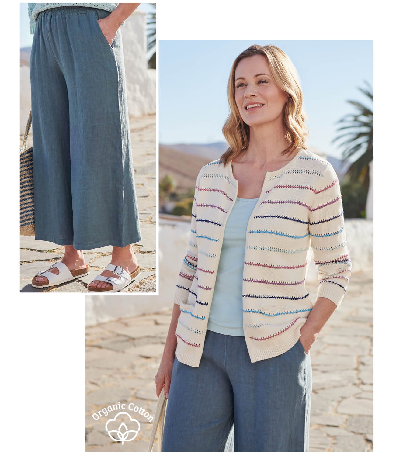 Edge To Edge Multi Coloured Cardigan