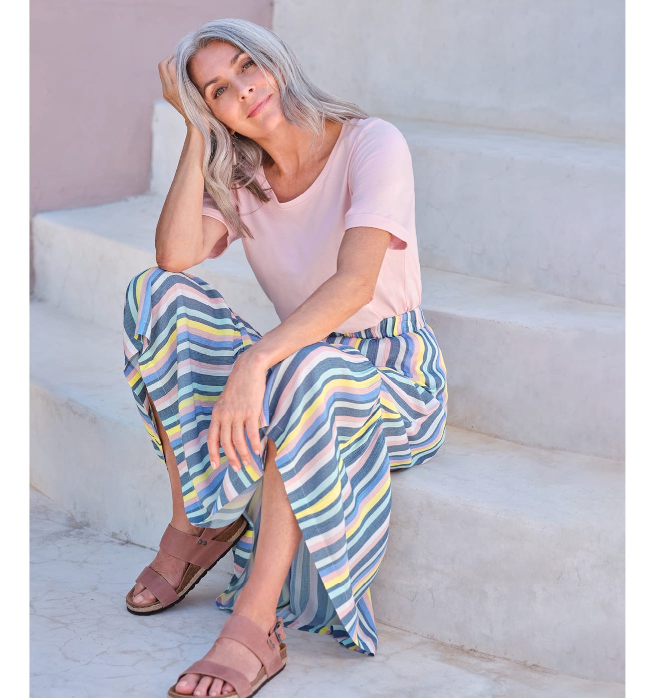 Rainbow Stripe Skirt