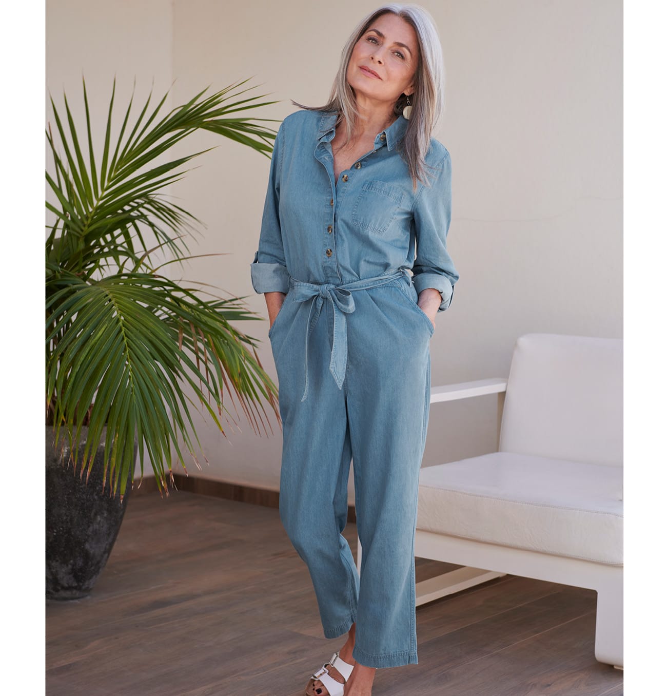 Chambray Jumpsuit