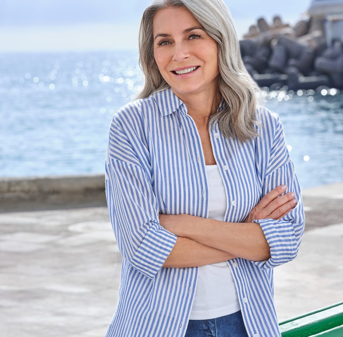 Relaxed Stripe Cotton Shirt