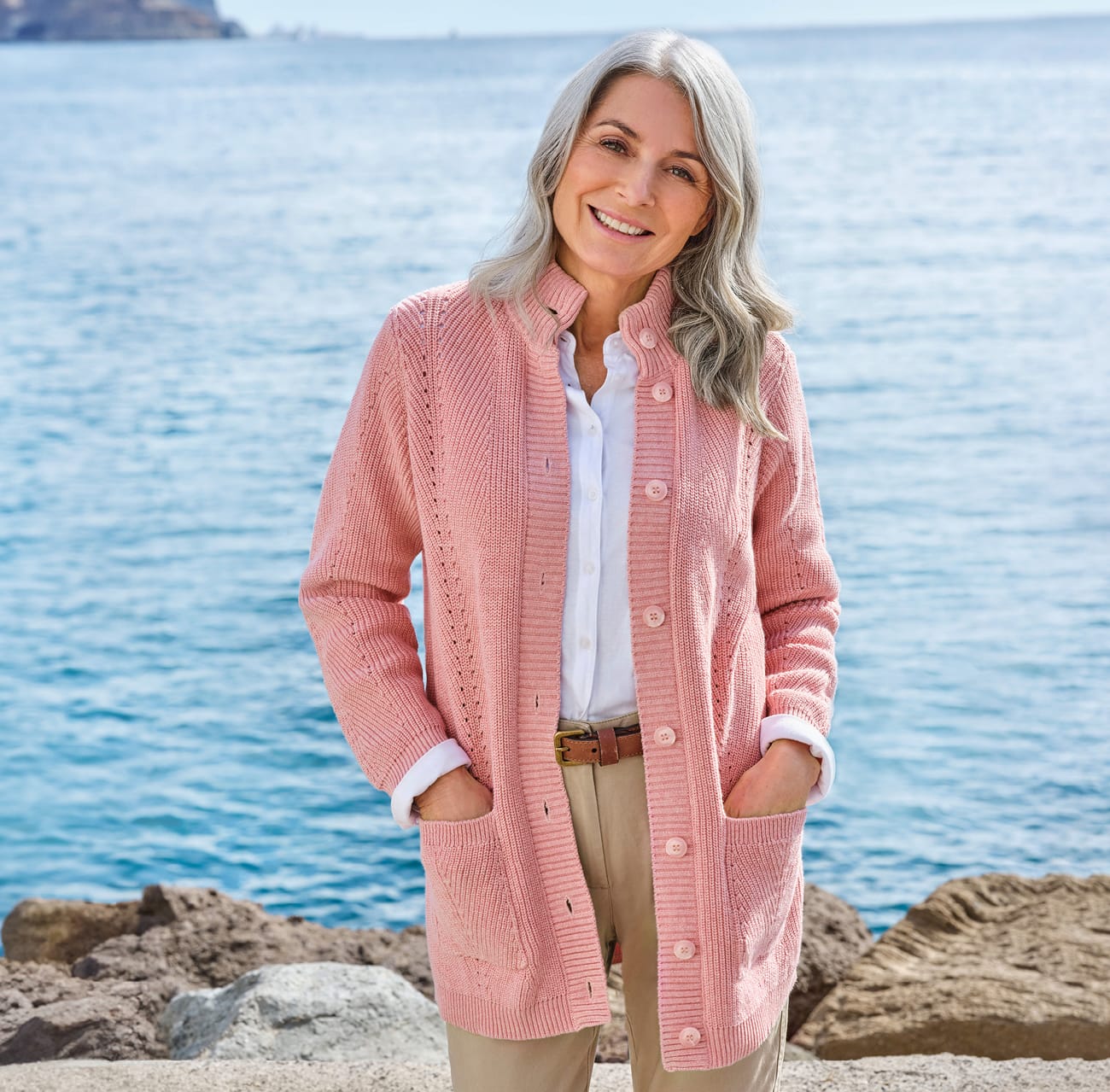 Cotton Button Cardigan