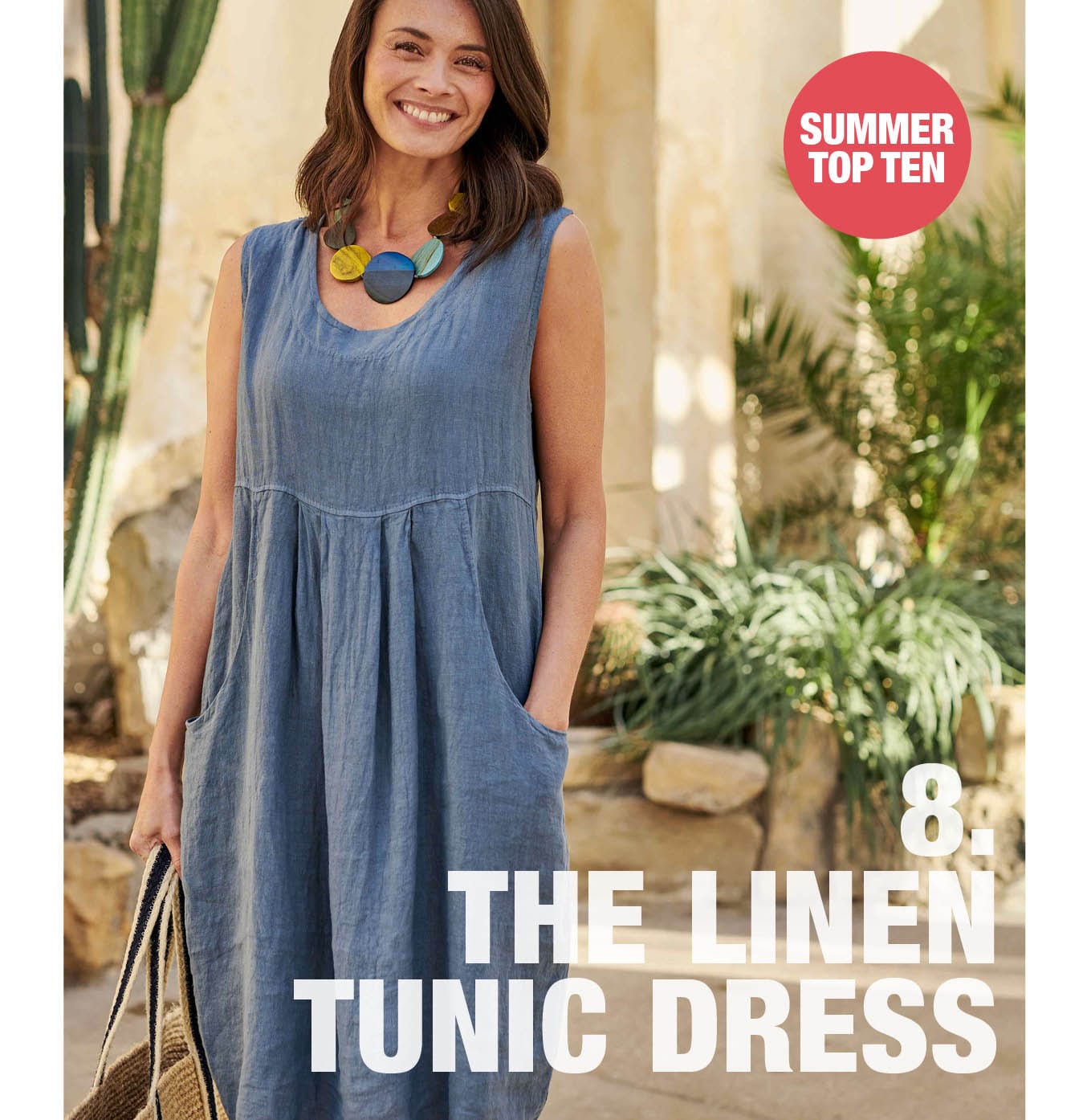 Sleeveless Linen Tunic