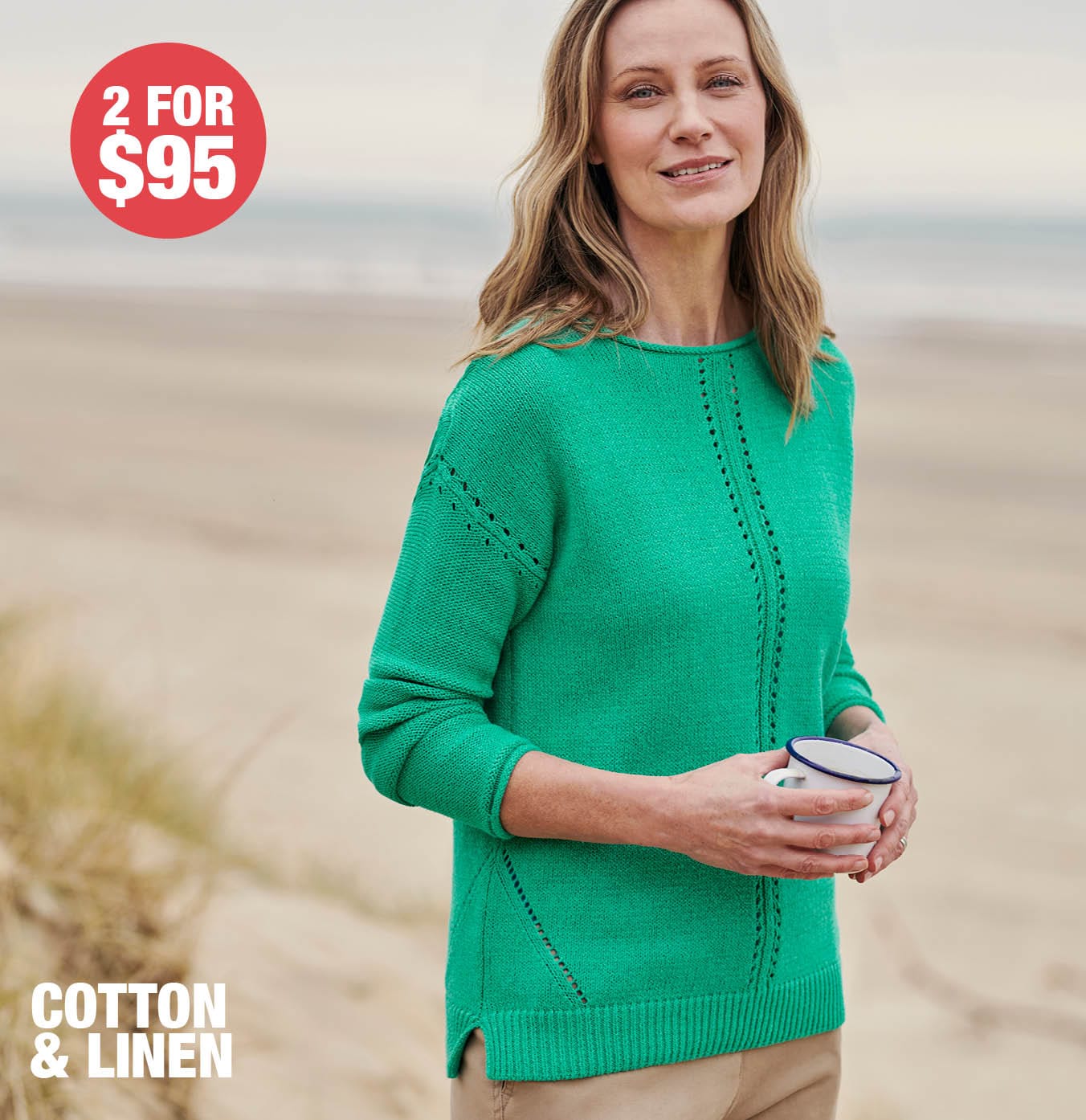 Boat Neck Sweater With Centre Front Detail