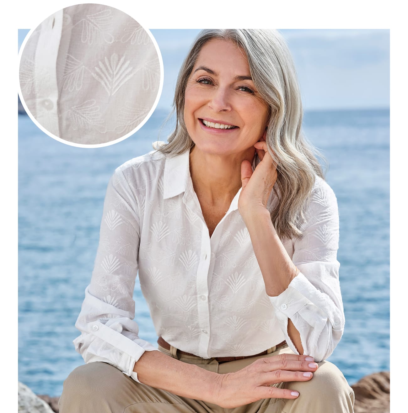 Embroidered Cotton Shirt