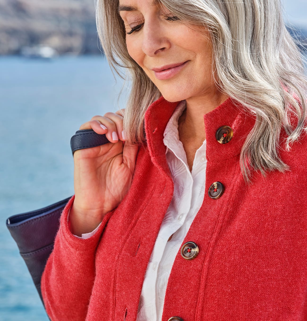 Button Neck Jacket