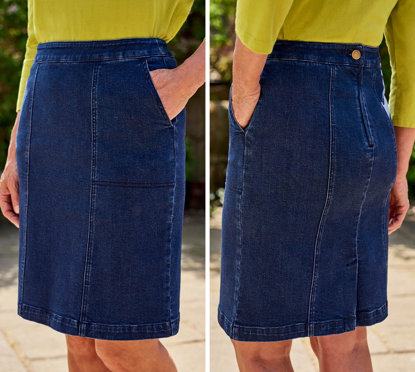 Cotton Denim Skirt