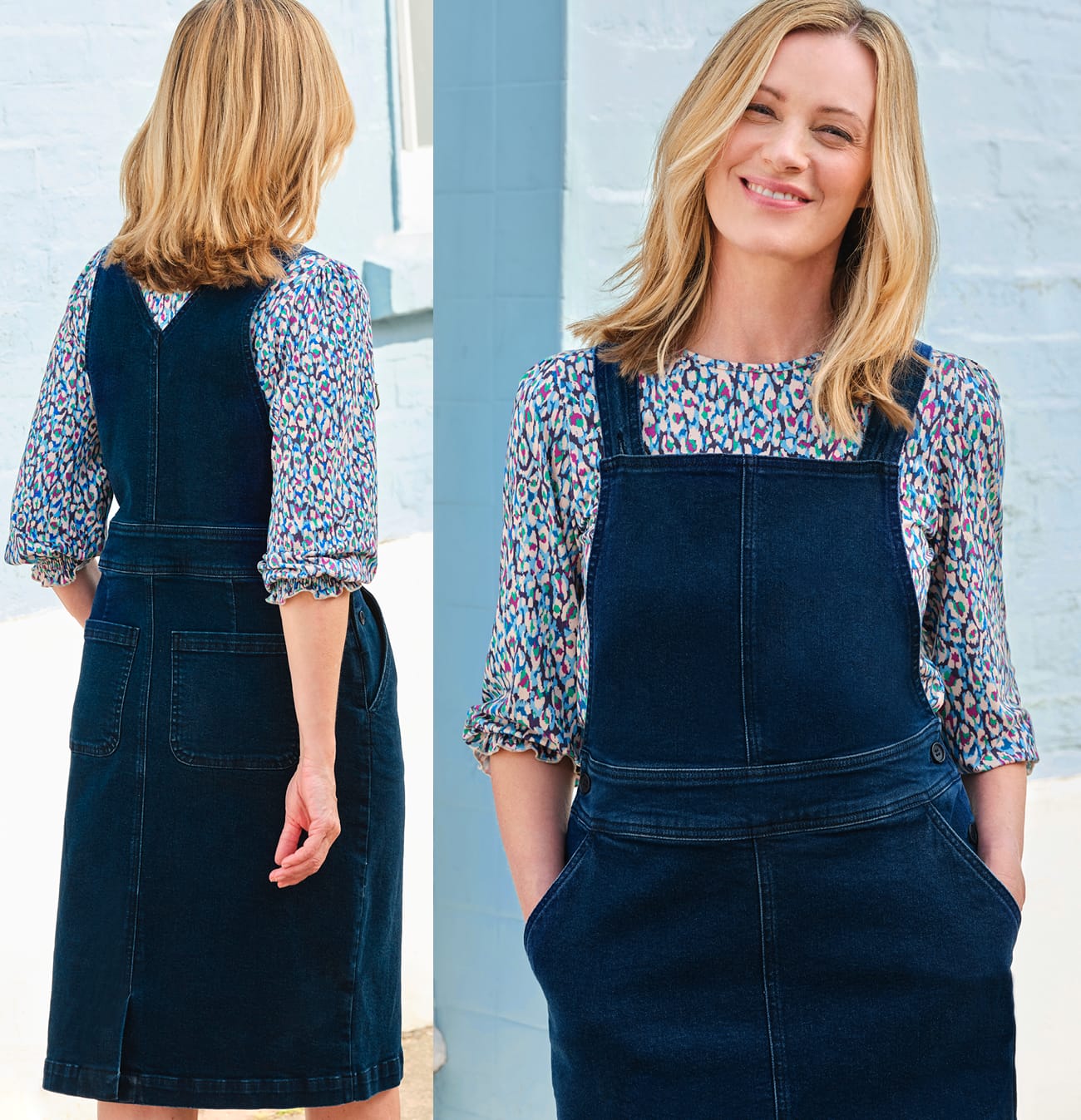 Denim Pinafore Dress