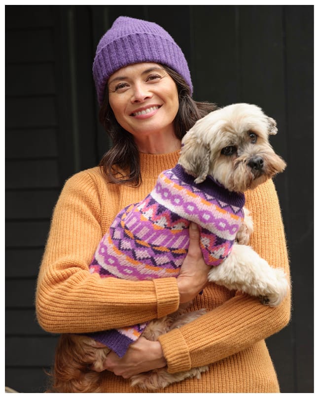 Lambswool Fairisle Knit Dog Sweater