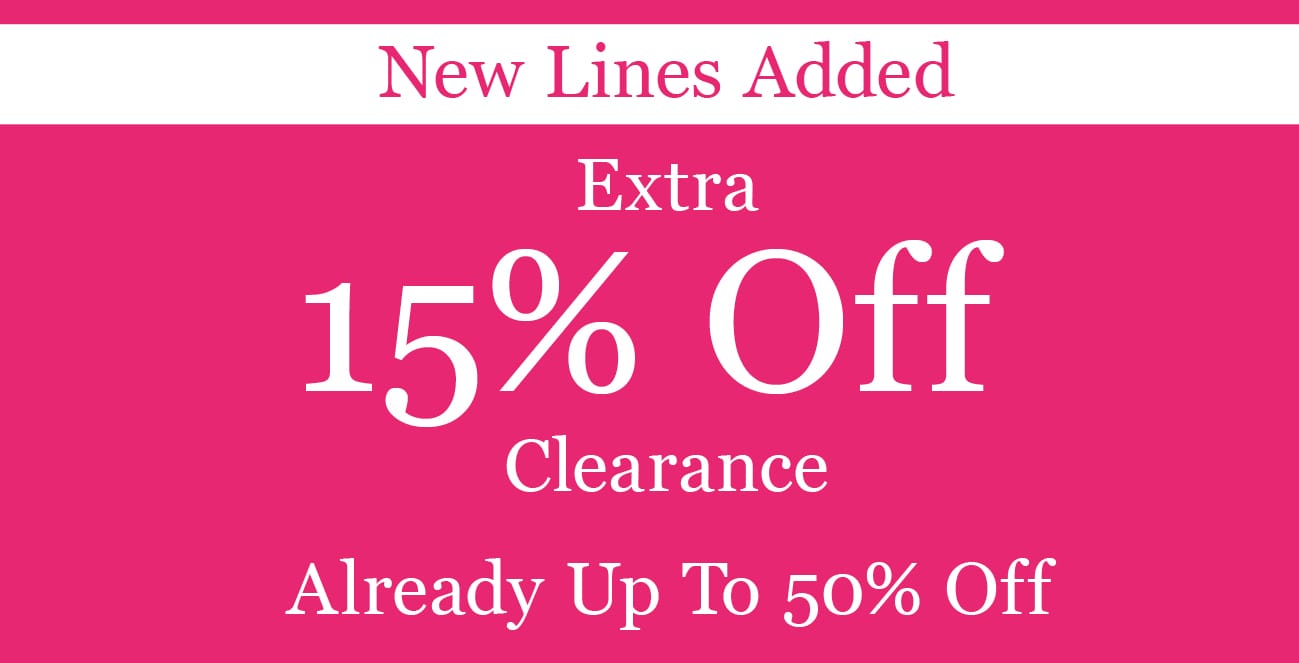 Extra 15% Off Clearance