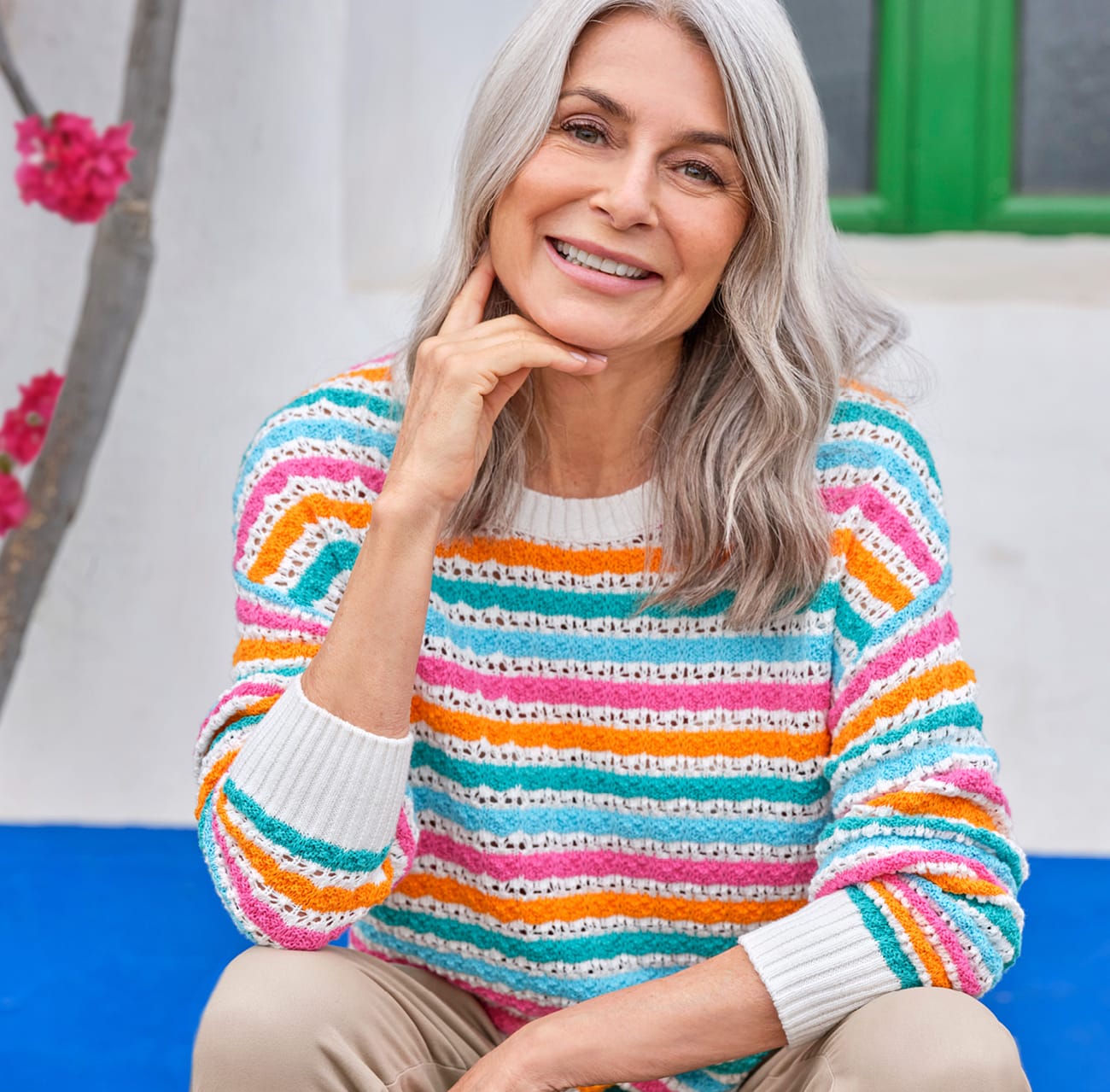 Bright Stripe Sweater