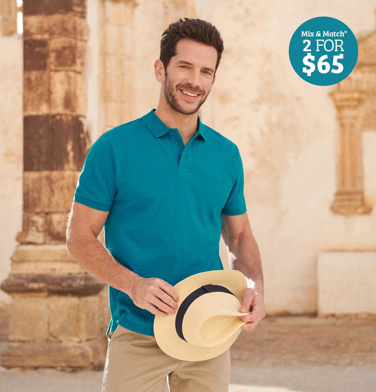 2 for $65 on our Cotton Polos