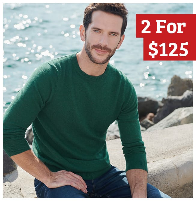 Cashmere & Merino 2 for $125